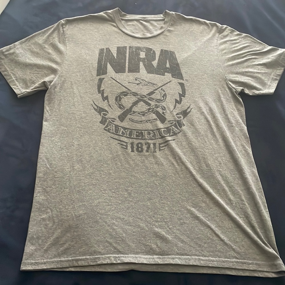 Gray Short Sleeve NRA Shirt